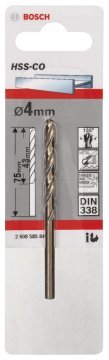 Bosch HSS-Co 4*75 mm 1'li Paket