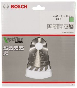Bosch Optiline Wood 130*20/16 mm 30 Diş