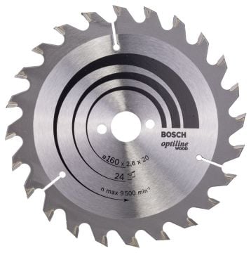 Bosch Optiline Wood 160*20/16 mm 24 Diş