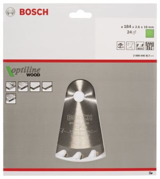 Bosch Optiline Wood 184*16 mm 24 Diş