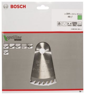 Bosch Optiline Wood 184*16 mm 48 Diş