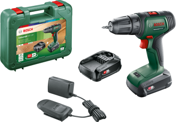 Bosch UniversalDrill 18 Çift Akülü Delme Vidalama Makinesi (2 x 1,5Ah)
