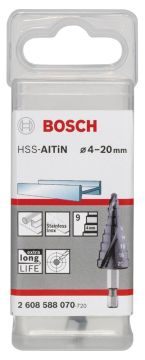 Bosch HSS-AlTiN 9 kademeli Matkap Ucu 4-20 mm