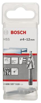 Bosch HSS 5 kademeli Matkap Ucu 4-12 mm