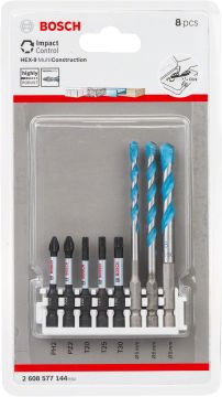Bosch Impact Ctrl HEX-9 MC/Power Bit 8'li Set