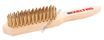 4 Sıralı Tel Fırça (Ağaç Saplı)
