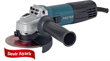 Proter 115 mm 750 W Elektr.Hız Avuç Taşlama PA 715 E