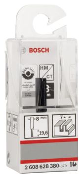 Bosch Standard W Çift Oluk Düz Freze 8*7*51 mm