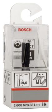Bosch Standard W Çift Oluk Düz Freze 8*8*51 mm