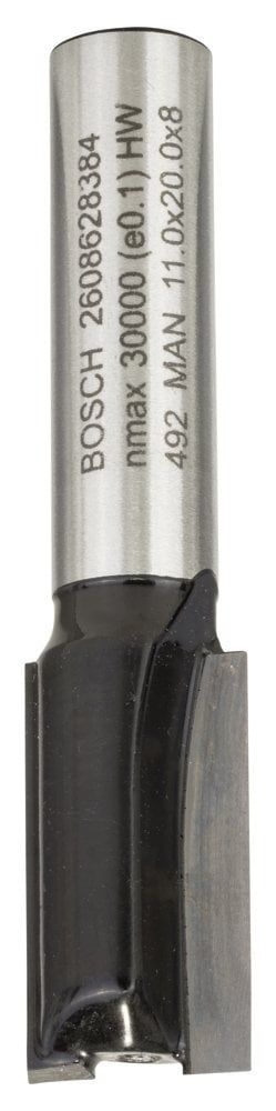 Bosch Standard W Çift Oluk Düz Freze 8*11*51mm