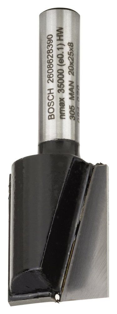 Bosch Standard W Çift Oluk Düz Freze 8*20*56mm