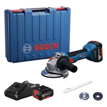 Bosch Professional GWS 18V-8 Akülü Taşlama Makinesi 2x4.0Ah