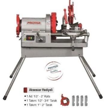 Proter 4'' 1000 W Tezgah Tip Pafta Makinası PR 4004 PRO