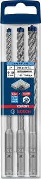 Bosch EXPERT SDS plus-7X Kırıcı Delici Delme Ucu Seti 6/8/10 mm 3 parça