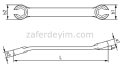Rakor Anahtar 17x19 mm