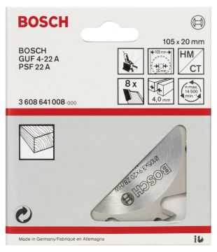 Bosch GUF 4-22 A Kesici Bıçak 105*4 mm 8 D
