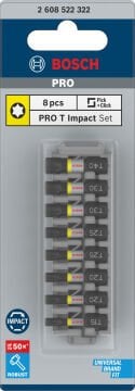 Bosch Impact Ctrl 8'li T15-T40,25mm