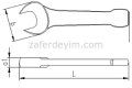 Çatal Çakma Anahtar 100 mm