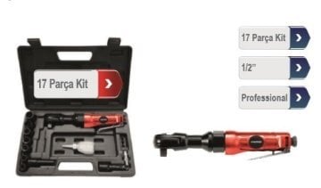 Proter Havalı Cırcır Kol / 17 Parça Kit PH 2210 K