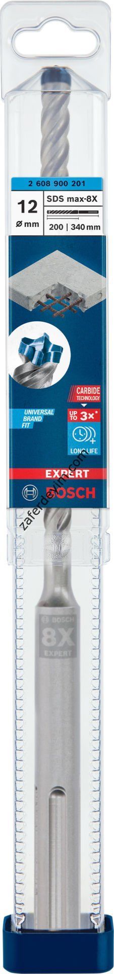 Bosch EXPERT SDS max-8X Kırıcı Delici Delme Ucu 12 x 200 x 340 mm 5'li paket