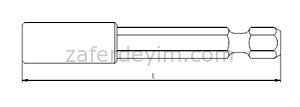 Üniversal Bits Adaptörü (Manyetik) 6.3x60