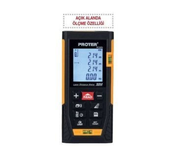 Proter Lazer Metre / 50 M (Dış Ve İç Mekan Ölçüm) PR 50 DL