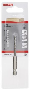 Bosch Ahşap Matkap Ucu 3*74 mm 1/4 Hex Şaft