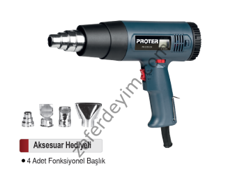 Proter Sıcak Hava Tabancası / Dijital Isı Göstergeli PR 2350 DX