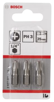 Bosch ExtraHard PH3*25 mm 3'lü