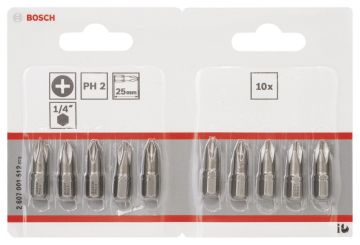 Bosch ExtraHard PH2*25 mm 10'lu