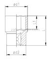 1/4'' Altı Köşe Lokma Anahtar 7 mm