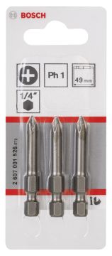 Bosch ExtraHard PH1*49 mm 3'lü