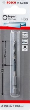 Bosch Impact Ctrl HSS 3,0*72mm