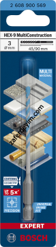 Bosch EXPERT HEX-9 MultiConstruction Delme Ucu 8 x 200 x 250 mm