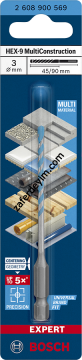 Bosch EXPERT HEX-9 MultiConstruction Delme Ucu 10 x 200 x 250 mm