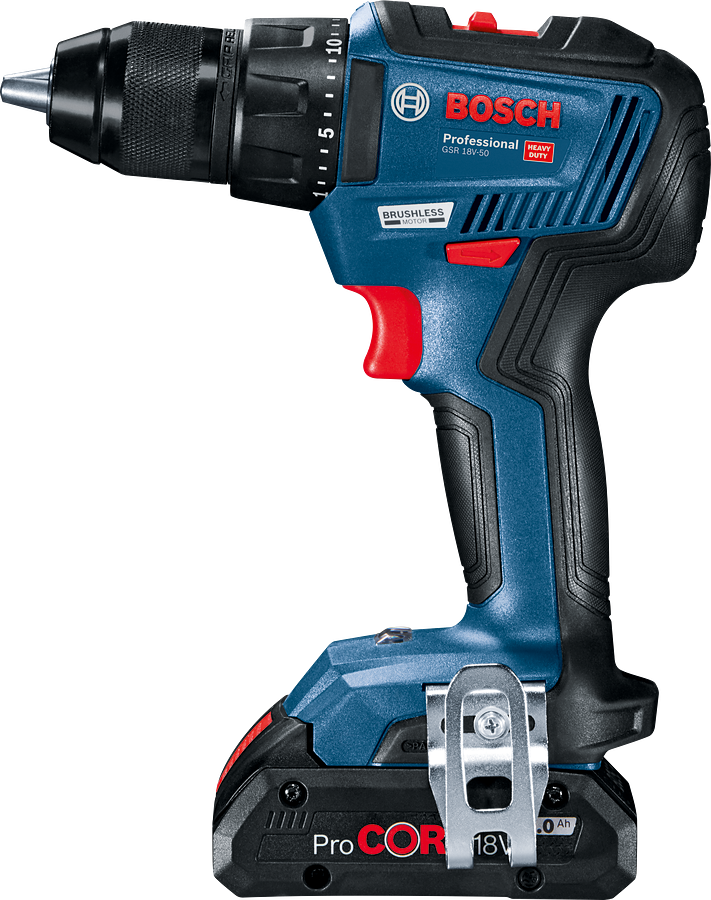 Bosch GSR 18V-50 Akülü Delme Vidalama Makinesi (Solo model)
