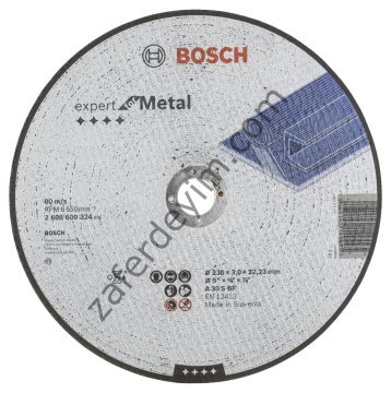 Bosch 230*3,0 mm Expert for Metal Kesme Diski Düz 2608600324 25'li Paket