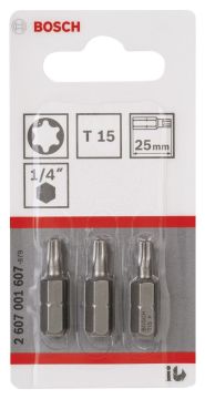 Bosch ExtraHard T15*25 mm 3'lü