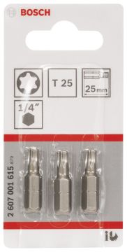 Bosch ExtraHard T25*25 mm 3'lü