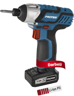Proter Darbeli Şarjlı Vidalama / Tornavida PST 145 T