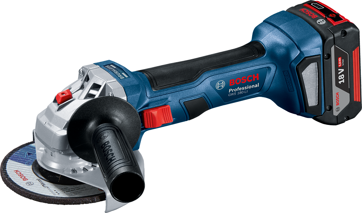 Bosch Professional GWS 180-LI Çift Akülü 4,0 Ah Taşlama Makinesi