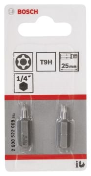 Bosch ExtraHard Security-Torx® T9H*25 mm 2'li