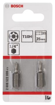 Bosch ExtraHard Security-Torx® T10H*25 mm 2li