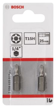 Bosch ExtraHard Security-Torx® T15H*25 mm 2li