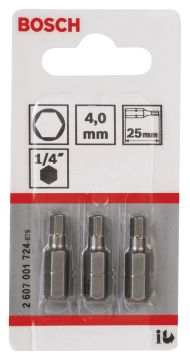 Bosch ExtraHard HEX4*25 mm 3'lü