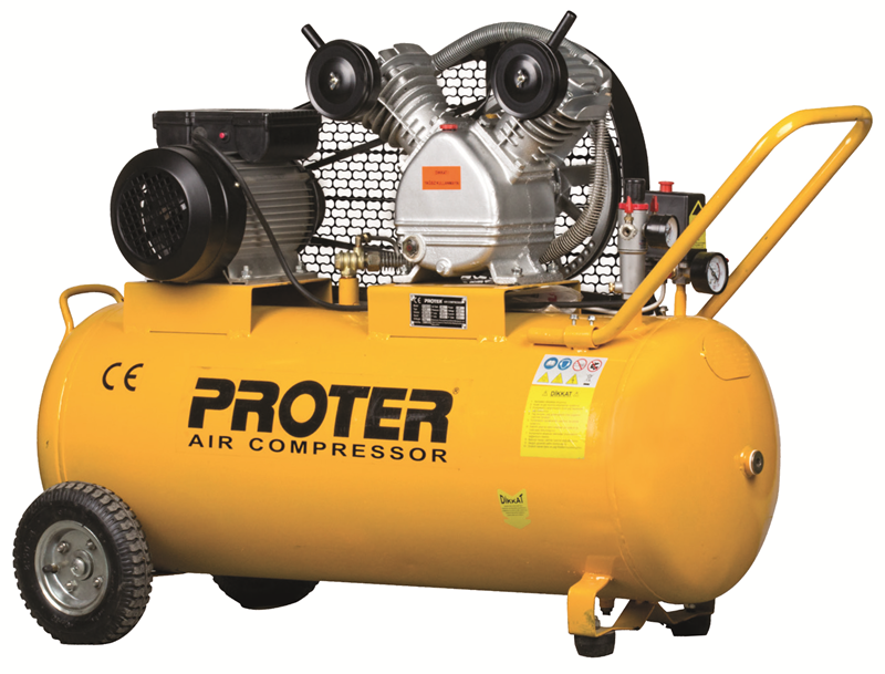 Proter PR 203 YL 200 LT Monofaze 3.0 HP 2 Kafa Hava Kompresörü