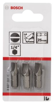 Bosch ExtraHard S1,6x8,0*25 mm 3'lü