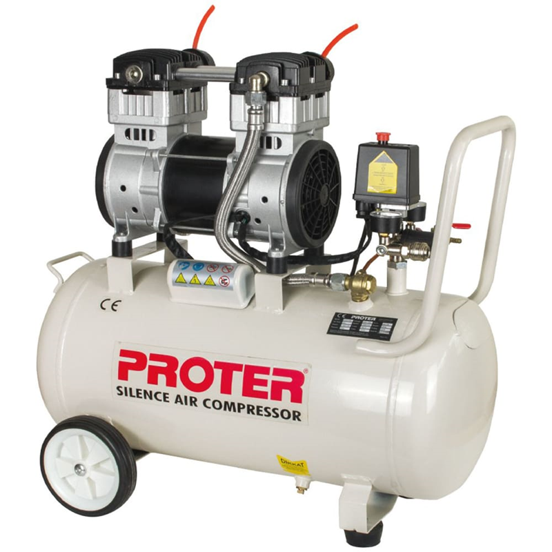 Proter PR 52 S Sessiz-Yağsız 50 LT 1.5 HP.8 Bar Hava Kompresörü